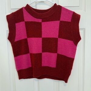 Vestique Women's Vibrant Red Crew Neck Sweater